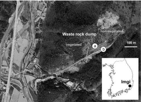 Fig. 1. Rainfall-Induced Mass Movements in Waste Rock Dumps1. 서 론산사태의 한 종류인 토석류는 발생지로부터 상당한 거리를 빠른 속도로 흘러내린다