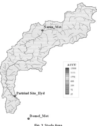 Fig. 2. Study Area Fig. 3. Comparison of Observed Rainfall (2006.9~2007.8) ᱩݡs ᄡ⪵Ğ⨆ᮥ 365ᯝ ᵝʑ᮹ ⧉ᙹಽ ⢽⩥⦹ᩡ݅.çġ çá ×í××ÓÕÒâ ×í××ÎÐÒå×í×ÎÔÏÞƇà ÎÒßæ (10)ᩍʑᕽ,ġ۵ʑ᪉qශ(ⳃ), Ƈ۵Julian day, ­ſ۵Łࠥᨱ঑ෙʑ᪉qශᮥ Łಅ⦹ᩍ ᔑᱶࡽ ݡʑ᪉ࠥ(ⳃ),­Ƒƒſ۵ ʑᔢš⊂ᗭš⊂ ݡʑ᪉ࠥ(ⳃ) ᯕ݅.Eq