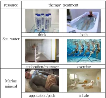Table 1 Thalassotherapy resources 