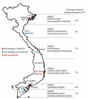 Fig. 1 Vietnam seaport map Source: World Bank
