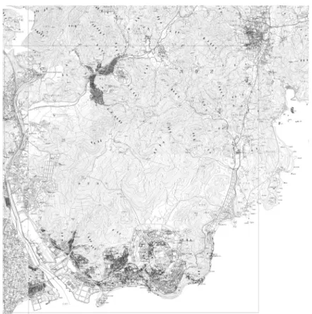 Fig. 1. Topography of Mt. Jang area, Busan하다. 인위적으로 형성된 절취사면은 설계 및 시공시 안정