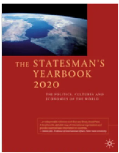 그림 2. ‘The Statesman’s Yearbook’ 2020년 표지