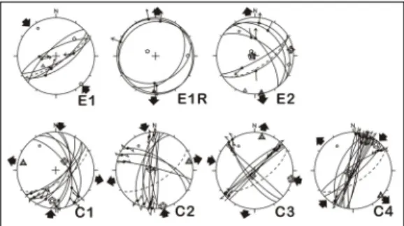 Fig. 5. Analysis of minor fault population at site S2. 
