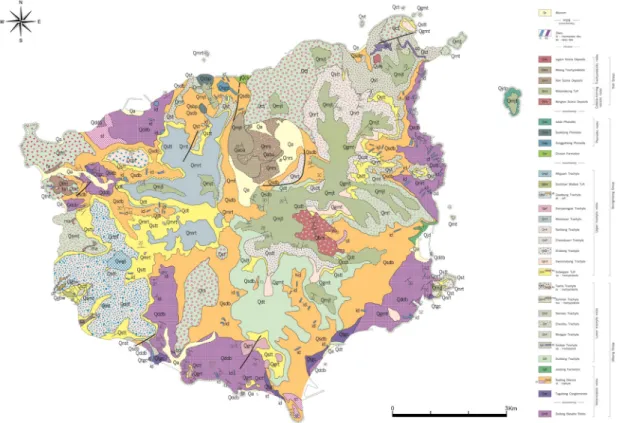Fig. 1. General geological map of Ulleung Island (after Hwang et al., 2012).