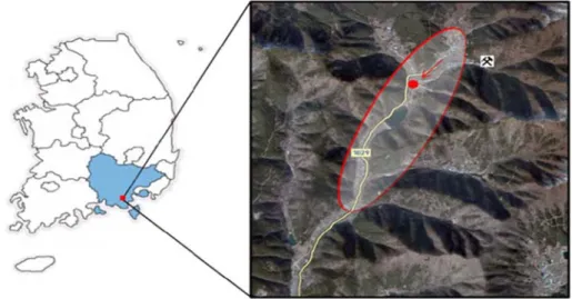 Fig. 1. Location of sampling site in South Korea (Latitude; 35 o  11 ' 22", Longitude; 126  o  23 ' 16").