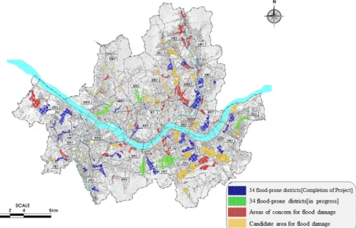 Fig. 1. Current status of 128 flood-prone areas in Seoul