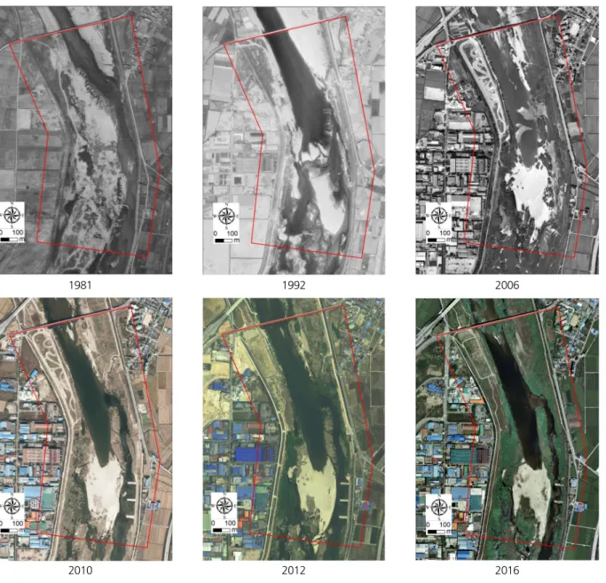 Table 2. Annual change of vegetation in Seom River (unit: m 2 )