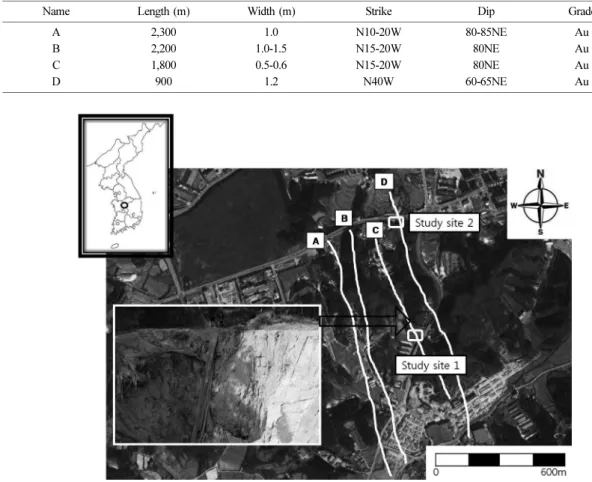 Fig. 1. Location map of the study area. The inset picture shows an example of sinkholes occurred in the area