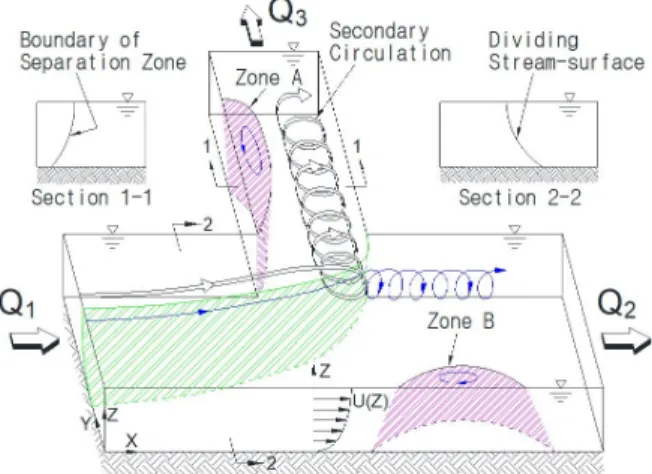 Fig. 1. Flow patterns (Neary and Sotiropoulos, 1996)