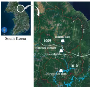 Fig. 2. Selected basin: Hwacheon dam upper basin