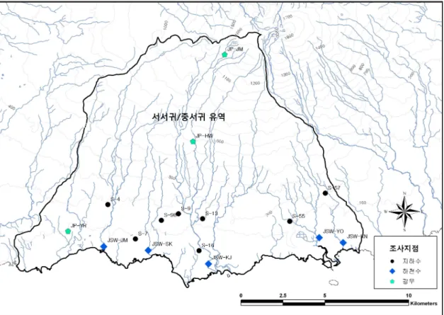 Fig.  1.  Study  area  and  sample  locations.