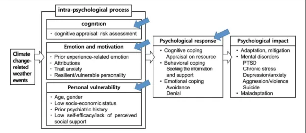 Fig. 1. Climate change and psychological adaptation.