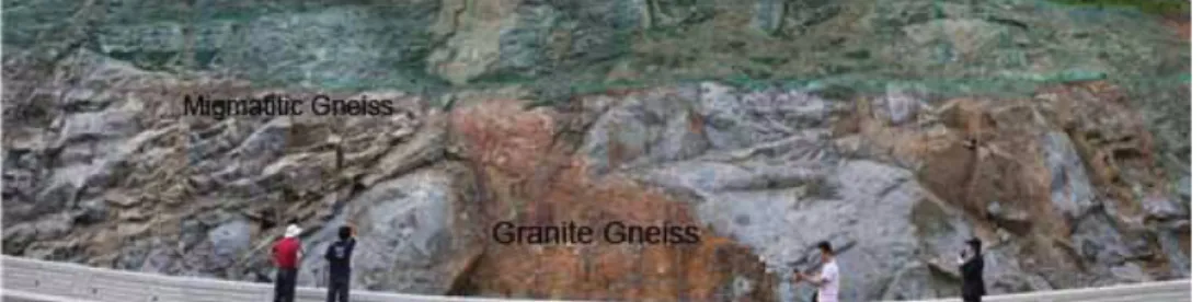 Fig. 2. Photographs of OT-6 outcrop. See the text for details.