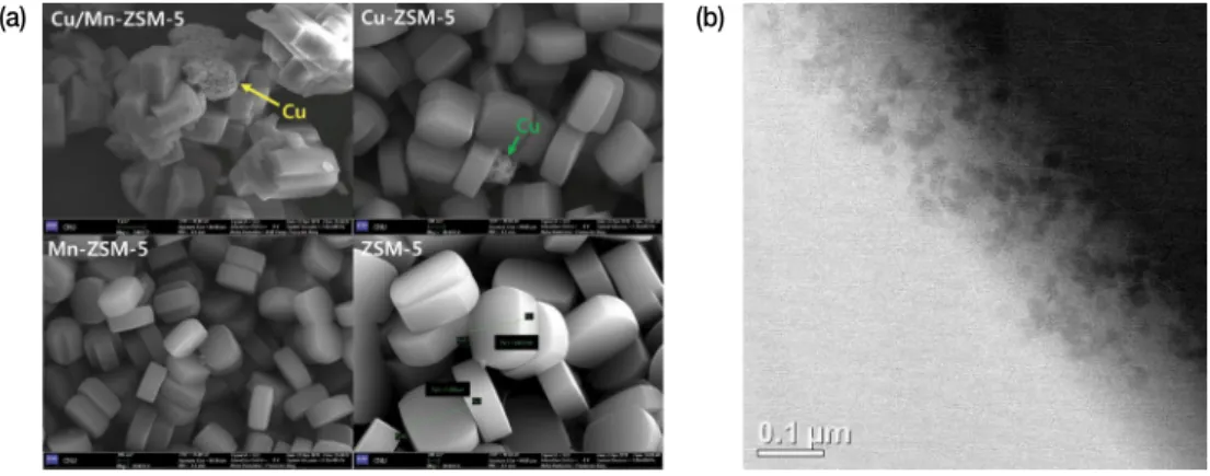 Fig. 6. XPS spectra of Cu 2p, Mn 2p, and O 1s of different samples. 