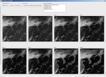 Fig 9. GOCI Level1B Image from IMPS quick look  display (Aug 21, 2010,04:16:08 UTC) 