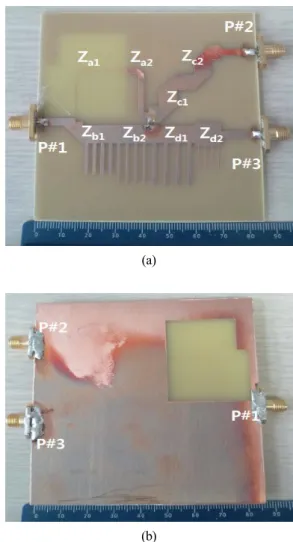 Table  1. Width  and  length  of  the  shunt  connected  open                          stub  micro-stirp  transmission  line.