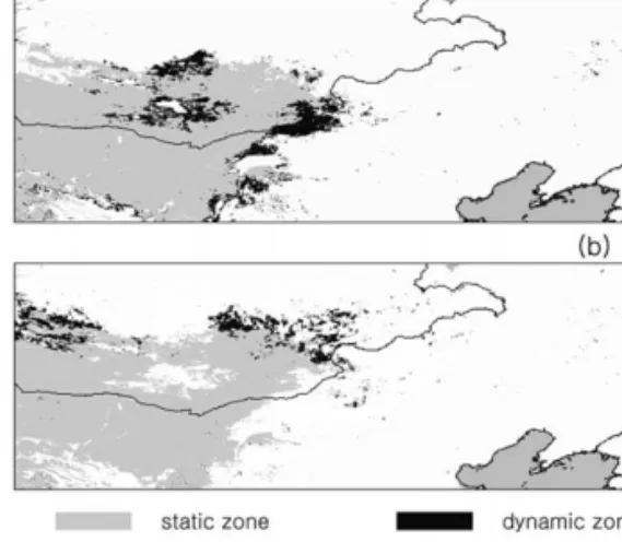 Fig. 6.  Comparison of level distribution between (a)1999 and (b)2007.