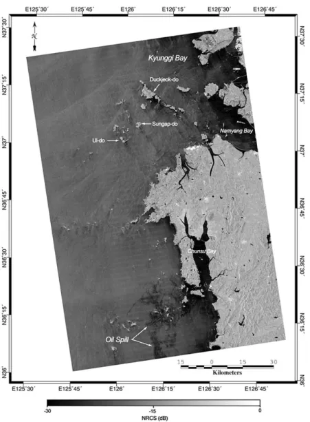 Fig. 6.  NRCS image calculated from TerraSAR-X data obtained on December 20 th , 2007, at 09:28 (UTC)