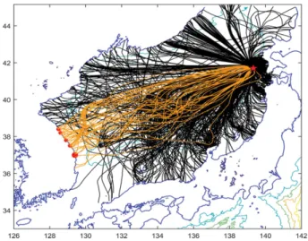 Fig. 5. Ray paths from SKKU1m.