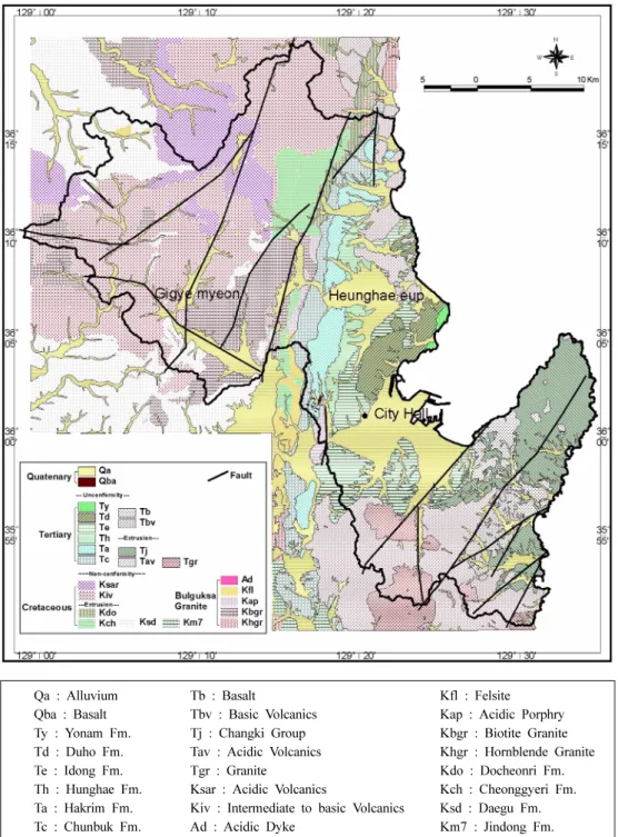 Fig. 1. Geological map.