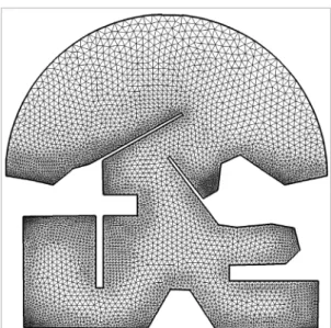 Fig.  8  The  triangular  mesh  without  using  Laplace  interpolation  after  calculating  DEM