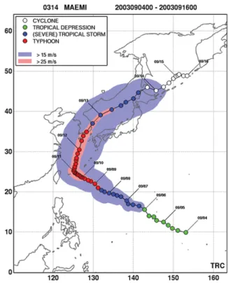 Fig.  1은  태풍연구센터(Typhoon  Research  Center,  www.