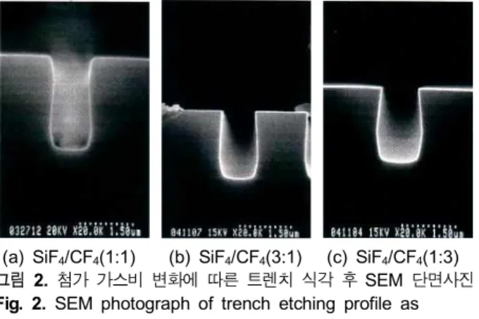 Fig.  1.  SEM  photograph  after  trench  etching.
