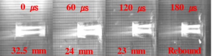Fig. 11 Deformation of SUS304 sleeve projectile