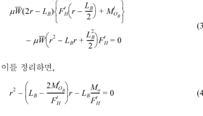 Fig. 1. Definition sketch for evaluating a rotational stability of an interlocking caisson breakwater.