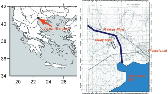 Fig. 1.  Location map with the study area marked in black. 