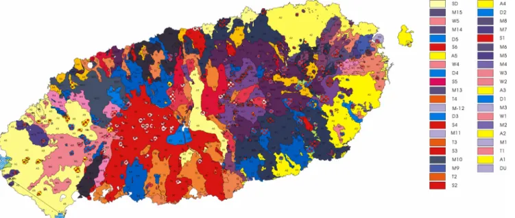 Fig. 1. Geologic map in Jeju (KIGAM, 2005).