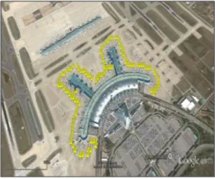 그림  3.  인천공항  여객터미널  측정  경로  Fig  3.  IIA  Passager  Terminal  measurement  path 