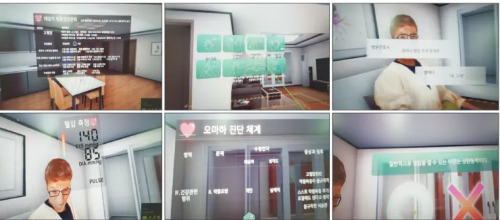 Figure 1. Screen of home-visits virtual reality simulation.