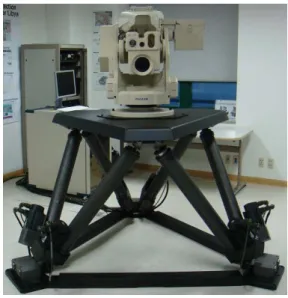 Fig. 4  Top and base platform of actual parallel robot 