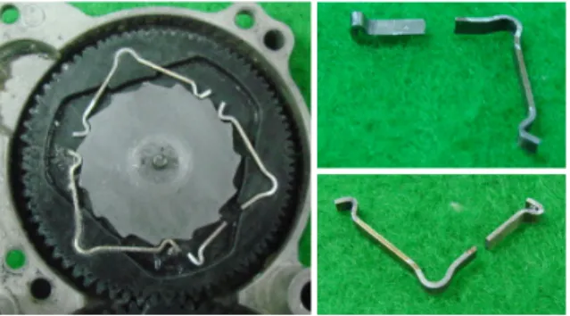 Fig. 8 fatigue fracture in the spring. 