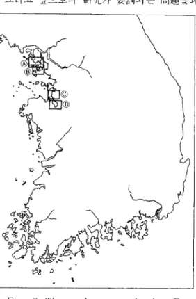 Fig.  1.  Reclamation  projects  by  the  gov- gov-ernment  to  be  launched.  Areas  to  be  reclaimed 