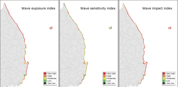 Fig. 7. Wave vulnerability assessment results.