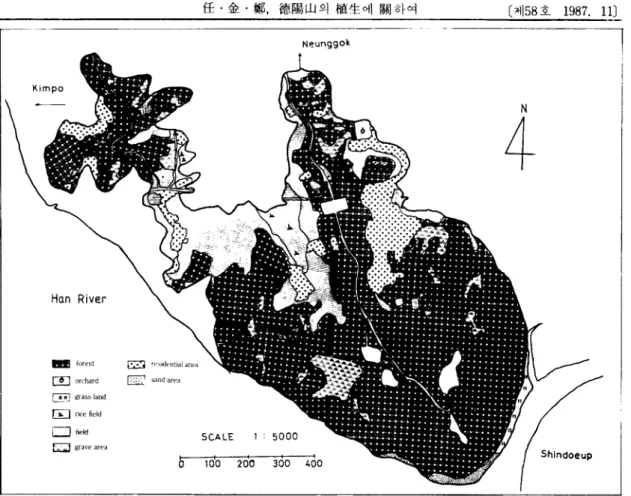 Table  1.  The  mesh  area  in  different  altitude  of  Dö kyang-san 