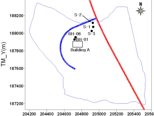Figure  4.  Location  map  of  rock  samples  at  the  study  area.