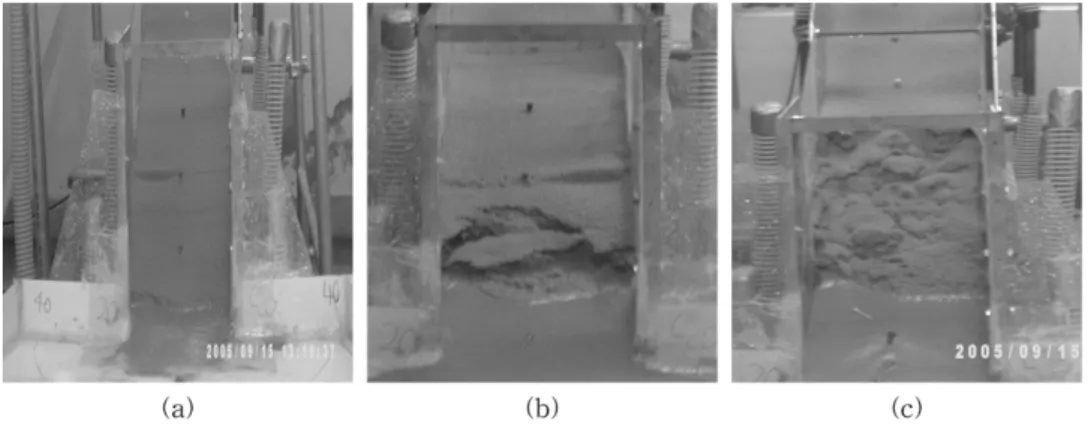 Table 1. Cases of the flume tests.