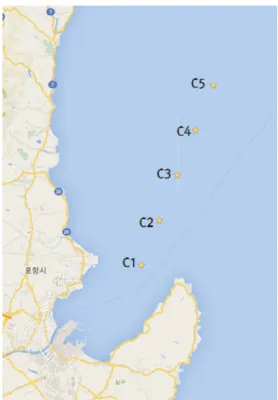 Fig. 3. Locations of calculation points for input data in AR and ANN models.