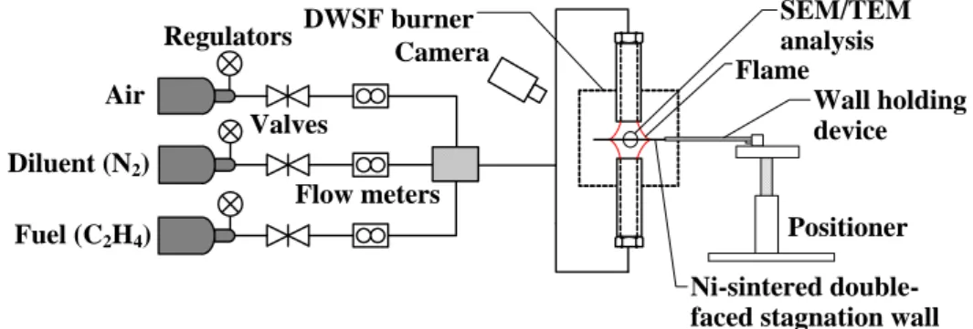 Fig. 2 Schematic of experimental apparatus for the CNT synthesis.