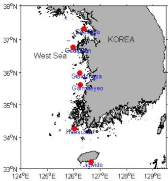 Fig. 1. Location map of wind stations.