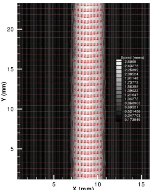 Fig. 6   Average velocity field distribution of a tube flow 
