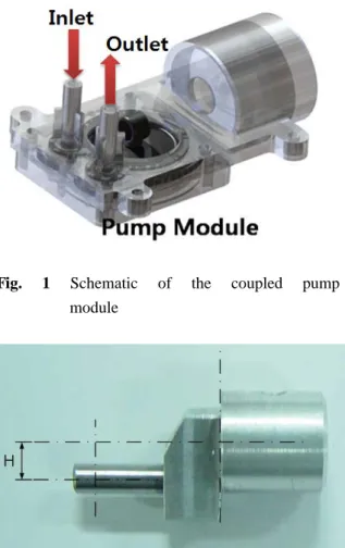 Fig. 1 Schematic of the coupled pump                     module