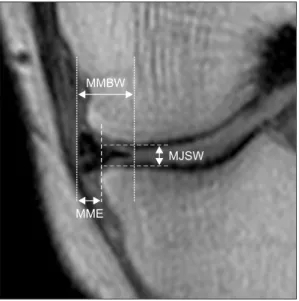 Table 2. Mean Differences between the First and Second MRI  Examinations