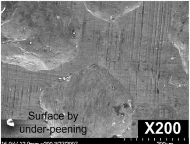 Fig. 4 Variation of plastic deformation and coverage by shot peening