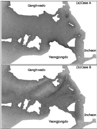 Fig. 3. The horizontal whole Grid. The grey box indicates main study area.