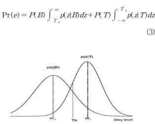 Fig.  3.  Target  and  background  PDFs. 