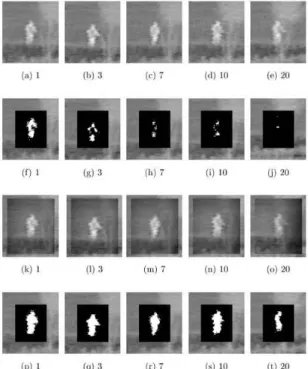 Fig.  9.  Example  of  preprocessed  image,  (a)  Gated                    weight,  (b)  Gated  preprocessed  image,  (c)                    Weights  for  the  overall  image,  (d)  Overall                        preprocessed  image.